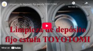 Limpieza depósito kerosene estufa Toyotomi